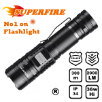 Superfire V8-S δυνατός επαναφορτιζόμενος φακός tactical χειρός